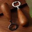 Kitchen Bar Home Restaurant Wood Handle Handheld Beer Opener | https://www.bestnamebadges.com