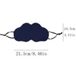 Adjustable Cloud Shape Mulberry Silk Blackout Sleep Eye Mask | https://www.bestnamebadges.com