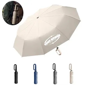Portable Outdoor Ring Buckle Automatic Folding Umbrella