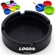 Creative Soft Silicone Round Ashtray Heat Resistant Colorful | https://www.bestnamebadges.com