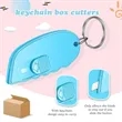 Mini Retractable Keychain Cutter Box Opener Utility Knife | https://www.bestnamebadges.com