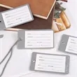 Writable Luggage Tag With String PU Paper ID Label  Travel | https://www.bestnamebadges.com