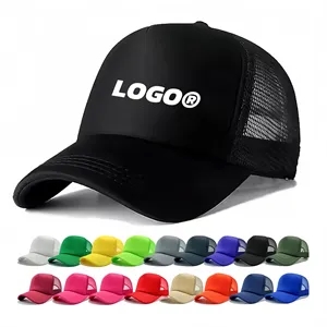 Custom Mesh Trucker Hat Front Panel Adjustable Snapback Cap