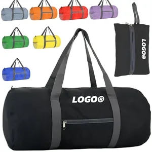 30L Foldable Travel Duffel Bag Zipper Pocket Carry Handles
