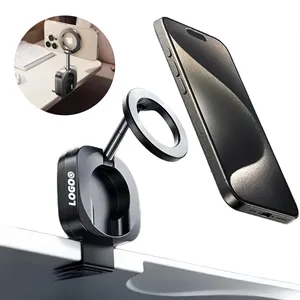 Magnetic Travel Phone Mount Holder Adjustable Clamp Stand