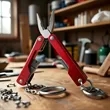 Mini LED Keychain Pliers With Knife Screwdriver Bottle | https://www.bestnamebadges.com