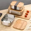 Eco Friendly Stainless Steel Lunch Bento Box With Lid | https://www.bestnamebadges.com