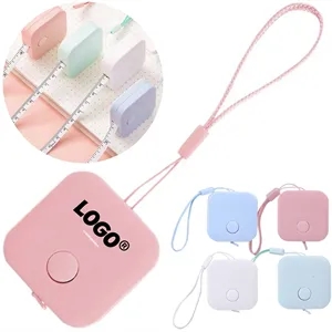 Mini Retractable Tape Measure With Lanyard Dual Unit Design