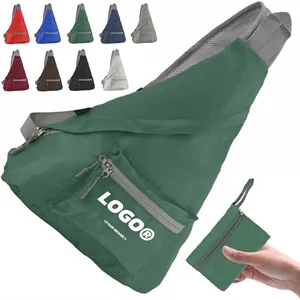 Foldable Lightweight Crossbody Travel Sling Backpack Bag