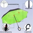 Double Layer Reverse Umbrella With Hands C Handle Grip | https://www.bestnamebadges.com