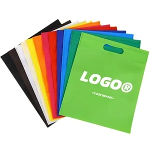 Non Woven Die Cut Handle Tote Bag For Promotion In Stock