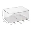 In Stock Clear Plastic Skincare Storage Box Lid Organizer | https://www.bestnamebadges.com