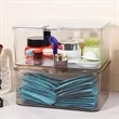 In Stock Clear Plastic Skincare Storage Box Lid Organizer | https://www.bestnamebadges.com