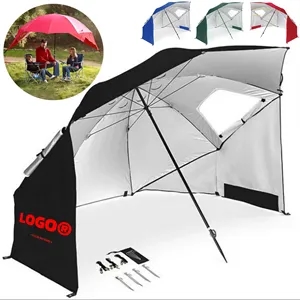 Outdoor Portable UV Protection Beach Umbrella With Window 