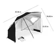 Outdoor Portable UV Protection Beach Umbrella With Window  | https://www.bestnamebadges.com