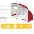 Outdoor Portable UV Protection Beach Umbrella With Window  | https://www.bestnamebadges.com