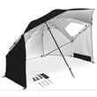 Outdoor Portable UV Protection Beach Umbrella With Window  | https://www.bestnamebadges.com