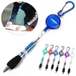 Retractable Metal Pen With Keychain And Carabiner Clip | https://www.bestnamebadges.com