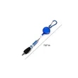 Retractable Metal Pen With Keychain And Carabiner Clip | https://www.bestnamebadges.com