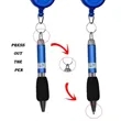 Retractable Metal Pen With Keychain And Carabiner Clip | https://www.bestnamebadges.com