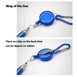 Retractable Metal Pen With Keychain And Carabiner Clip | https://www.bestnamebadges.com