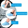 Reusable Waterproof Silicone Shoe Covers Rain Protector | https://www.bestnamebadges.com
