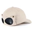 Pilot Style Sports Baseball Cap With Built In Sunglasses | https://www.bestnamebadges.com