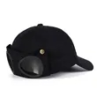 Pilot Style Sports Baseball Cap With Built In Sunglasses | https://www.bestnamebadges.com