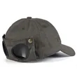 Pilot Style Sports Baseball Cap With Built In Sunglasses | https://www.bestnamebadges.com