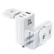 Foldable Built-in Watch Wall Charger Block | https://www.bestnamebadges.com