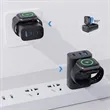 Foldable Built-in Watch Wall Charger Block | https://www.bestnamebadges.com