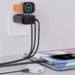 Foldable Built-in Watch Wall Charger Block | https://www.bestnamebadges.com
