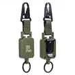 Retractable Fishing Buckle Carabiner with Strength Ribbon | https://www.bestnamebadges.com