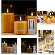 Set Of 3 LED Pillar Candles with Remote Control | https://www.bestnamebadges.com