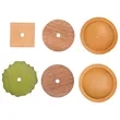 Hamburger Coaster Set With Magnet | https://www.bestnamebadges.com