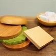 Hamburger Coaster Set With Magnet | https://www.bestnamebadges.com