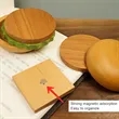 Hamburger Coaster Set With Magnet | https://www.bestnamebadges.com