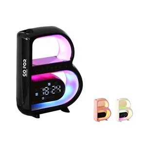 Wireless Charging Bluetooth Audio Ambient Light Alarm Clock