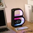 Wireless Charging Bluetooth Audio Ambient Light Alarm Clock | https://www.bestnamebadges.com