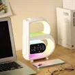Wireless Charging Bluetooth Audio Ambient Light Alarm Clock | https://www.bestnamebadges.com