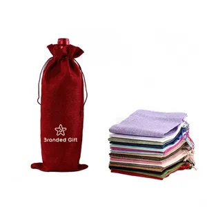 Burlap Wine Bags