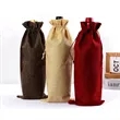 Burlap Wine Bags | https://www.bestnamebadges.com