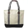 Top Zipper Closure Polyester Cotton Canvas Tote Bags | https://www.bestnamebadges.com