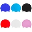 High Quality Silicone Swim Cap Custom Logo Colorful Design | https://www.bestnamebadges.com