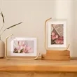 Elegant Wooden Photo Frame With Customizable Acrylic Plate | https://www.bestnamebadges.com