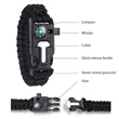 5 In 1 Survival Paracord Bracelet | https://www.bestnamebadges.com