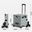 Multi Functional Collapsible Rolling Folding Dolly Cart | https://www.bestnamebadges.com