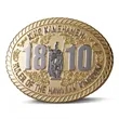 Belt Buckle with Two Tone Finish | https://www.bestnamebadges.com