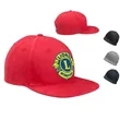 Flat Bill Snapback Hats w/ Custom Embroidery 6 Panel Caps | https://www.bestnamebadges.com