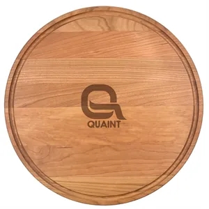 13 1/2" Cherry Round Cutting Board with Juice Groove